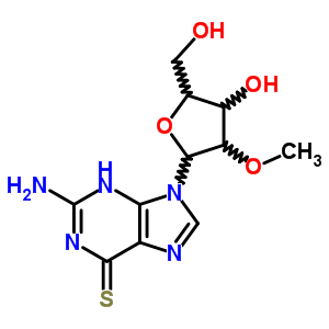2--9-(2-O-׻-.beta.-D-߻ˁ)-9H--6 (1H)-ͪY(ji)(gu)ʽ_13039-47-9Y(ji)(gu)ʽ