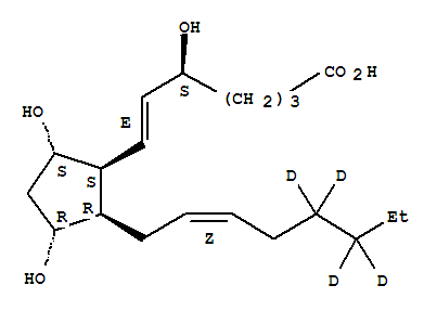 (5S,6E,8beta,9alpha,11alpha,14Z)-5,9,11-u(17,17,18,18-<sup>2</sup>H<sub>4</sub>)ǰ-6,14-ϩ-1-Y(ji)(gu)ʽ_214977-79-4Y(ji)(gu)ʽ