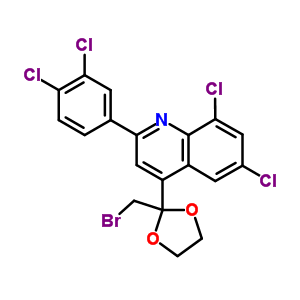 4-[2-(׻)-1,3-s-2-]-6,8--2-(3,4-ȱ)-Y(ji)(gu)ʽ_25807-05-0Y(ji)(gu)ʽ