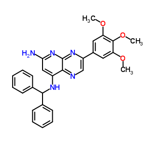 n8-(׻)-3-(3,4,5-)-ल[2,3-b]-6,8-Y(ji)(gu)ʽ_28649-07-2Y(ji)(gu)ʽ