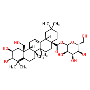 (2ALPHA,3BETA,19ALPHA)-2,3,19-uRչ-12-ϩ-28- BETA-D-ǻY(ji)(gu)ʽ_31297-79-7Y(ji)(gu)ʽ