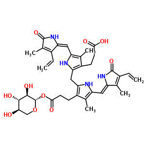 3-[5-[(E)-(3-ϩ-4-׻-5--2-)׻]-2-[[5-[(Z)-(4-ϩ-3-׻-5--2-)׻]-4-׻-3-[3--3-[(2S,3R,4S,5R)-3,4,5-uĚ-2-]]-1H--2-]׻]-4-׻-1Y(ji)(gu)ʽ_36570-69-1Y(ji)(gu)ʽ