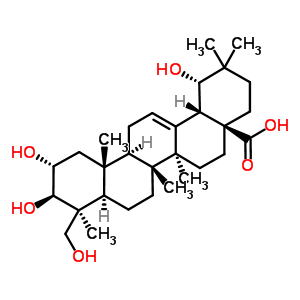 (2a,3b,4b,19a)-2,3,19,23-u-Rչ-12-ϩ-28-Y(ji)(gu)ʽ_55306-03-1Y(ji)(gu)ʽ