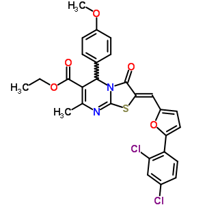 (8Z)-8-[[5-(2,4-ȱ)-2-߻ૻ]׻]-2-(4-)-4-׻-9--7-s-1,5-sph(hun)[4.3.0]-3,5-ɶϩ-3-Y(ji)(gu)ʽ_5662-03-3Y(ji)(gu)ʽ