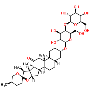 (25R)-3beta-[(4-O-beta-D-ǻ-beta-D-૰ǻ)]-5alpha--12-ͪY(ji)(gu)ʽ_56857-66-0Y(ji)(gu)ʽ
