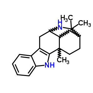 (3S)-2,3,4,4aalpha,5,6,11,11aalpha-˚-2,2,5-׻-3,5beta-Ҙ-1H-ल[3,2-b]Y(ji)(gu)ʽ_57103-59-0Y(ji)(gu)ʽ