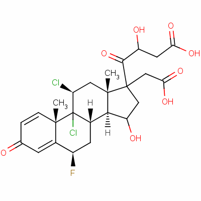 9,11beta--6beta--17,21-u-1,4-ϩ-3,20-ͪ 17,21-()Y(ji)(gu)ʽ_60864-41-7Y(ji)(gu)ʽ