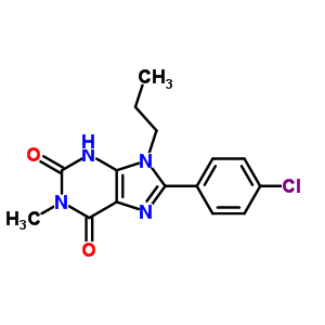 8-(4-ȱ)-1-׻-9--3H--2,6-ͪY(ji)(gu)ʽ_61080-35-1Y(ji)(gu)ʽ