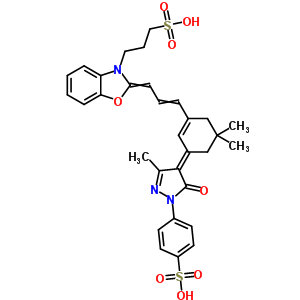 2-[3-[3-[1,5--3-׻-5--1-(4-ǻ)-4H--4-]-5,5-׻h(hun)-1-ϩ-1-]-2-ϩ]-2H--3-Y(ji)(gu)ʽ_63059-65-4Y(ji)(gu)ʽ