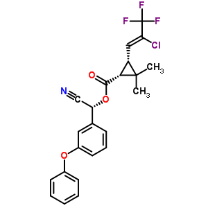 (1R,3r)-3-[(1z)-2--3,3,3--1-ϩ-1-]-2,2-׻h(hun) (r)-(3-)
(cyhalothrin mer)Y(ji)(gu)ʽ_76703-63-4Y(ji)(gu)ʽ