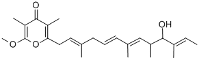2-[(2E,5E,7E,11E)-10-u-3,7,9,11-ļ׻-2,5,7,11-ʮ̼ϩ-1-]-6--3,5-׻-4H--4-ͪY(ji)(gu)ʽ_88378-59-0Y(ji)(gu)ʽ