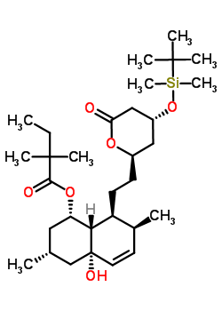 (1S,3R,4aS,7S,8S,8aS)-8-{2-[(2R,4R)-4-{[׻(2-׻-2-)]}-6-Ě-2H--2-]һ}-4A-u-3,7-׻-1,2,3,4,4A,7,8,8A-˚-1-2,2-׻NY(ji)(gu)ʽ_125142-16-7Y(ji)(gu)ʽ