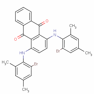 1,4-p[(2--4,6-׻)]-9,10-ͪY(ji)(gu)ʽ_18038-99-8Y(ji)(gu)ʽ