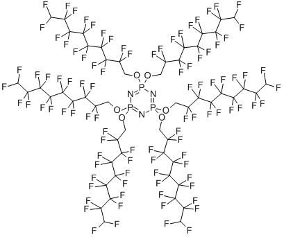 2,2,4,4,6,6-[(2,2,3,3,4,4,5,5,6,6,7,7,8,8,9,9-ʮɻ)]-1,3,5,2lambda<sup>5</sup>,4lambda<sup>5</sup>,6lambda<sup>5</sup>-ssh(hun)ϩY(ji)(gu)ʽ_186043-67-4Y(ji)(gu)ʽ