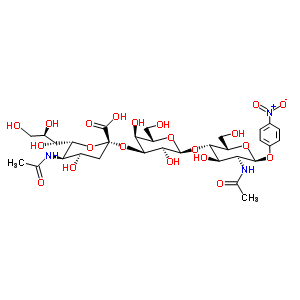 Neu5Ac alpha(2-3)Gal beta(1-4)GlcNAc-beta-pNPY(ji)(gu)ʽ_501427-92-5Y(ji)(gu)ʽ