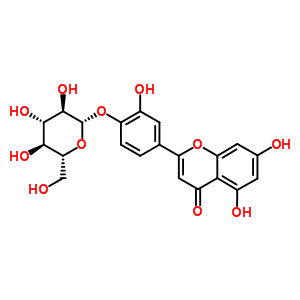 2-[4-(beta-D-ǻ)-3-u]-5,7-u-4H-1--4-ͪY(ji)(gu)ʽ_6920-38-3Y(ji)(gu)ʽ