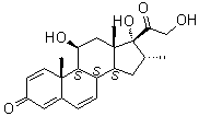 11BETA,17,21-u-16ALPHA-׻-1,4,6-ϩ-3,20-ͪY(ji)(gu)ʽ_13954-10-4Y(ji)(gu)ʽ