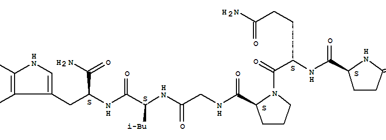 PYR-GLN-PRO-GLY-LEU-TRP-NH2Y(ji)(gu)ʽ_157622-03-2Y(ji)(gu)ʽ