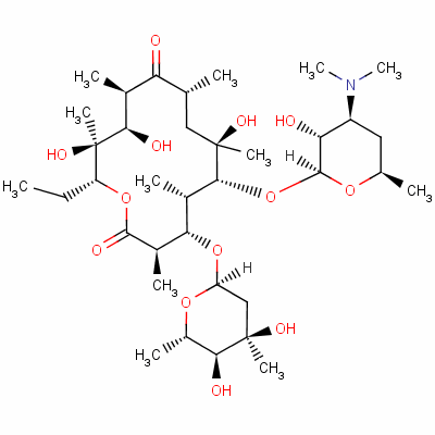 (3R,4S,5S,6R,7R,9R,11R,12R,13R,14R)-4-[(2S,4R,5S,6S)-4,5-u-4,6-׻-Ě-2-]-6-[(2S,3R,4S,6R)-4-׻-3-u-6-׻-Ě-2-]-14-һ-7,12,13-u-3,5,7,9,11,13-׻Y(ji)(gu)ʽ_1675-02-1Y(ji)(gu)ʽ