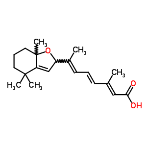 (2E,4E,6E)-7-(4,4,7alpha-׻-2,5,6,7-Ě-1-߻-2-)-3-׻-2,4,6-ϩY(ji)(gu)ʽ_3012-76-8Y(ji)(gu)ʽ