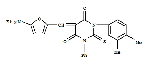 5-[[5-(һ)-2-߻]׻]-1-(3,4-׻)-3--2--4,6(1H,5h)-शͪY(ji)(gu)ʽ_366822-71-1Y(ji)(gu)ʽ