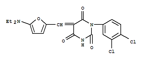 1-(3,4-ȱ)-5-[[5-(һ)-2-߻]׻]-2,4,6(1H,3h,5h)-ͪY(ji)(gu)ʽ_367467-74-1Y(ji)(gu)ʽ