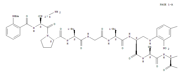 N-Me-Abz-Lys-Pro-Leu-Gly-Leu-Dap(Dnp)-Ala-Arg-Nh2Y(ji)(gu)ʽ_396716-07-7Y(ji)(gu)ʽ