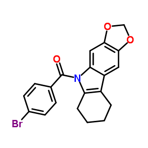 5-(4-屽)-6,7,8,9-Ě-5H-1,3-[4,5-b]Y(ji)(gu)ʽ_50332-23-5Y(ji)(gu)ʽ
