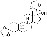 3,3,20,20-p(Ҷ)-17-u-5,10-h(hun)-19-ȥ-9(11)-ϩY(ji)(gu)ʽ_54201-83-1Y(ji)(gu)ʽ