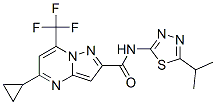 (9CI)-5-h(hun)-N-[5-(1-׻һ)-1,3,4--2-]-7-(׻)-[1,5-a]-2-Y(ji)(gu)ʽ_606096-60-0Y(ji)(gu)ʽ