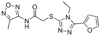 (9ci)-2-[[4-һ-5-(2-߻)-4H-1,2,4--3-]]-n-(4-׻-1,2,5-f-3-)-Y(ji)(gu)ʽ_606111-66-4Y(ji)(gu)ʽ