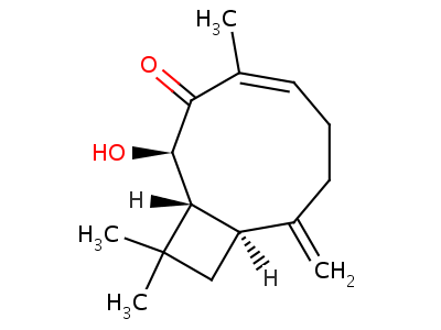 (1R,2R,4E,9S)-2-u-4,11,11-׻-8-׻ph(hun)[7.2.0]-4-ʮһϩ-3-ͪY(ji)(gu)ʽ,62346-21-8Y(ji)(gu)ʽ