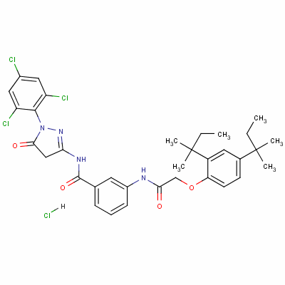 3-[[[2,4-p()]]]-N-[4,5--5--1-(2,4,6-ȱ)-1H--3-]}}Y(ji)(gu)ʽ_63217-46-9Y(ji)(gu)ʽ