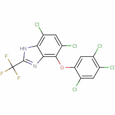 5,7--4-(2,4,5-ȱ)-2-(׻)-1H-Y(ji)(gu)ʽ_63405-99-2Y(ji)(gu)ʽ