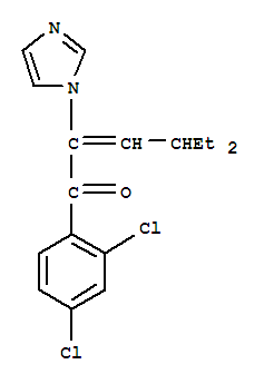 1-(2,4-ȱ)-4-һ-2-(1H--1-)-2-ϩ-1-ͪY(ji)(gu)ʽ_82013-27-2Y(ji)(gu)ʽ