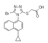 2-[[5--4-(4-h(hun)-1-)-4H-1,2,4--3-]]Y(ji)(gu)ʽ_878672-00-5Y(ji)(gu)ʽ