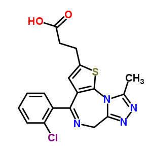 4-(2-ȱ)-9-׻-6H-Բ[3,2-f][1,2,4][4,3-a][1,4]s׿-2-Y(ji)(gu)ʽ_100826-98-0Y(ji)(gu)ʽ