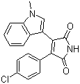 3-(4-ȱ)-4-(1-׻-1H--3-)-1H--2,5-ͪY(ji)(gu)ʽ_125313-99-7Y(ji)(gu)ʽ