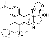 3,3,20,20-p(Ҷ)- 5a,17a-u-11B-[4-(N,N-׻)-]-19-ȥ-9(11)-ϩY(ji)(gu)ʽ_126690-41-3Y(ji)(gu)ʽ