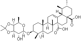 (3BETA)-3-[[6-ȥ-3,4-O-(1-׻һ)-BETA-D-૰ǻ]]K-12-ϩ-27,28-Y(ji)(gu)ʽ_182132-59-8Y(ji)(gu)ʽ