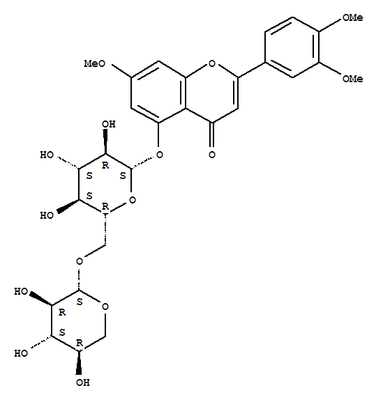 2-(3,4-)-7--5-[(6-O-BETA-D-ľǻ-BETA-D-ǻ)]-4H-1--4-ͪY(ji)(gu)ʽ_221289-31-2Y(ji)(gu)ʽ