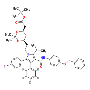 (6-{2-[3-(4-S-)-5-(4--)-2--4--d5--1-]-һ}-2,2-׻-[1,3]-f-4-)-嶡Y(ji)(gu)ʽ_265989-37-5Y(ji)(gu)ʽ