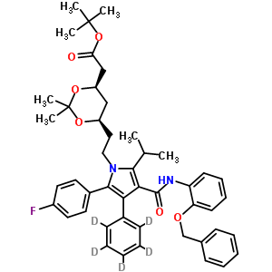(6-{2-[3-(2-S-)-5-(4--)-2--4--d5--1-]-һ}-2,2-׻-[1,3]-f-4-)-嶡Y(ji)(gu)ʽ_265989-41-1Y(ji)(gu)ʽ