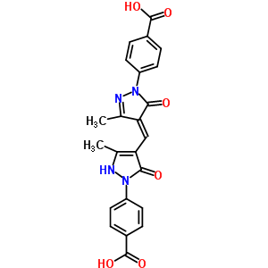 4-[4-[[1-(4-Ȼ)-1,5--3-׻-5--4H--4-]׻]-5-u-3-׻-1H--1-]Y(ji)(gu)ʽ_64137-48-0Y(ji)(gu)ʽ