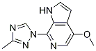 4--7-(3-׻-1H-1,2,4--1-)-1H-[2,3-c]ऽY(ji)(gu)ʽ_676491-46-6Y(ji)(gu)ʽ