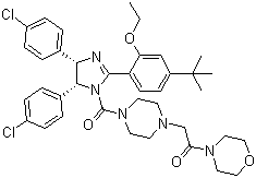 2-[4-[[(4S,5r)-4,5-p(4-ȱ)-2-[4-(1,1-׻һ)-2-]-4,5--1H--1-]ʻ]-1-]-1-(4-)ͪY(ji)(gu)ʽ_870120-40-4Y(ji)(gu)ʽ