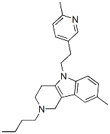 2,3,4,5-Ě-2--8-׻-5-[2-(6-׻-3-)һ]-1H-ल[4,3-b]Y(ji)(gu)ʽ_20674-95-7Y(ji)(gu)ʽ