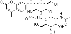 4-׻umbelliferyl N,N---d-chitobiosideY(ji)(gu)ʽ_53643-12-2Y(ji)(gu)ʽ