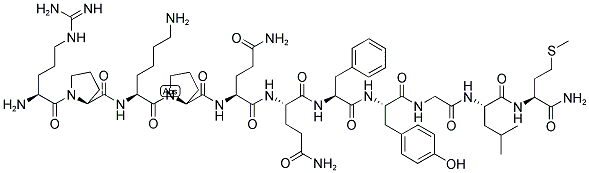 Arg-Pro-Lys-Pro-Gln-Gln-Phe-Tyr-Gly-Leu-Met-Nh2Yʽ_55614-10-3Yʽ