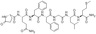 Pyr-gln-phe-phe-gly-leu-met-nh2Y(ji)(gu)ʽ_56104-22-4Y(ji)(gu)ʽ